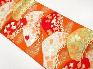 アンティーク　笠松模様織り出し袋帯（材料）